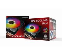 Gembird CPU-HURACAN-ARGB-X140 système de refroidissement d'ordinateur Processeur Refroidisseur d'air 12 cm Noir, Blanc