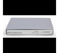 Gembird DVD-USB-021-SV Lecteur/Graveur DVD±RW Interne USB 2.0 Argent, CD 24x/DVD+R 8x, Lecture CD/DVD 8x, compatible Windows 7/8/10/11, 130x135x17mm