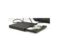 Gembird DVD-USB-04 : Lecteur DVD±RW Externe USB 2.0 (Lecture CD 24x/DVD 24Mo/s, Ecriture CD 24x/DVD+R 6x) 130x135x17mm, Compatible Windows 10/11