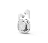 Gembird Écouteurs sans fil intra-auriculaires TWST-01, Bluetooth avec micro, USB-C, Blanc