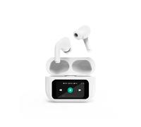 Gembird GMB Audio TWS-LCD-ANC-01-W casque Sans fil Ecouteurs Appels/Musique USB Type-C Bluetooth Blanc