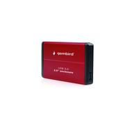 Gembird EE2-U3S-2-R Boîtier de disques de stockage Boîtier HDD Rouge 2.5"
