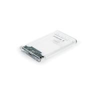 Gembird EE2-U3S9-6 Boîtier HDD 2.5" SATA vers USB 3.0/2.0 Transparent, Chipset JMS578, Compatible Windows, Longueur câble 0.5m