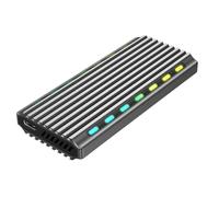 Boitier externe USB 3.2 Gembird RGB - S-ATA M.2 Type 2280 (gris)