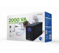 Gembird UPS 2000VA (1200W) Interactif EG-UPS-035, Tour, LCD, USB Type-B, 5 Prises C13, Batterie 2x12V 9Ah, Autonomie 8-20 min, 50/60Hz