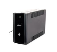 Gembird EG-UPS-H1500 Onduleur 1500VA AVR avec protection surcharge, court-circuit, surtension et décharge profonde. Dimensions: 115x320x220mm, 9.8kg.