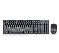 Gembird Ensemble Clavier et Souris sans Fil - Confort de Frappe, Longue Autonomie, Compatible Windows, Design Élégant Noir, Idéal pour Professionnels et Étudiants