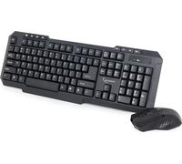 Gembird | Ensemble de bureau | KBS-WM-02 | Ensemble clavier et souris | Sans fil | Souris incluse | US | Noir | USB | US | 450 g | Clavier numérique | Connexion sans fil