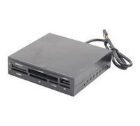 Gembird FDI2-ALLIN1-02-B - Lecteur de carte - tout-en-un - 3,5 po (Multi-Format) - USB 2.0 Noir G