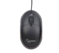 Gembird MUS-U-01 souris USB Optique 1000 DPI Ambidextre Noir - Souris (Ambidextre, Optique, USB, 1000 DPI, 54 g, Noir)