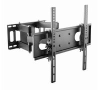 Gembird Full-Motion TV Wall Mount for 32''-55'' Screens, Double-Arm, Swivel and Tilt, VESA Compatible, Black - Enhance Your Viewing Experience in Any Room Or Office