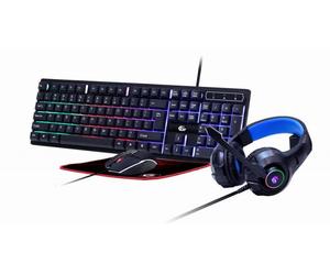 Gembird Gaming SetinchGhostinch with 4in1 backlight keyboard mouse pad GGS-UMGL4-02