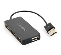 GEMBIRD Gembird UHB U2P4 04 Hub d'interface USB 2 0 4 Ports 480 Mbit s Noir