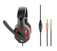 Gembird GHS-03 Gaming Micro-Casque Supra-auriculaire Filaire Stereo Noir, Rouge Volume réglable