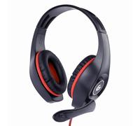 Gembird GHS-05-R casque Avec fil Arceau Gaming Noir, Rouge
