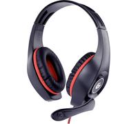 Gembird GHS-05-R Gaming Micro-casque supra-auriculaire filaire Stereo noir, rouge volume réglable