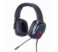 Gembird Casque gamer GMB USB 7.1 – Micro anti-bruit, RGB, bandeau ajustable, volume intégré, noir