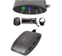 Gembird Hub master - Concentrateur (hub) - combo device with PS/2 ports, audio out, microphone in and 7-in-1 flash cardreader - 3 x USB 2.0 - de bureau