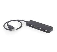 Gembird UHB-U2P4-06 hub & concentrateur USB 2.0 Type-A 480 Mbit/s Noir