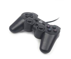 Gembird JPD-UDV-01 accessoire de jeux vidéo Noir USB 2.0 Manette de jeu Analogique/Numérique PC