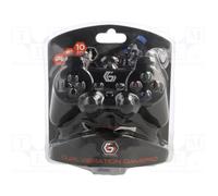 Gembird Manette de jeu JPD-UDV-01 pour PC Noir