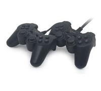 Gembird Manettes de jeu JPD-UDV2-01 USB filaire 10 boutons Double vibration Lot de 2 Noir