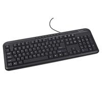Gembird KB-U-101 USB Anglais américain Noir Clavier - Claviers (Standard, avec Fil, USB, Noir)