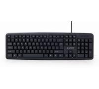 Gembird KB-U-103-PT clavier Bureau USB Portuguais Noir