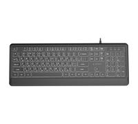 Gembird KB-UML-04-CYRL clavier Universel USB QWERTY US International, Ukrainien, Russe Noir