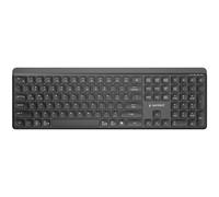 Gembird KB-WPS-03 clavier Bureau RF sans fil + Bluetooth QWERTY US International Noir