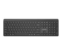 Gembird KB-WPS-03 clavier Bureau RF sans fil + Bluetooth QWERTY US International, Ukrainien, Russe Noir