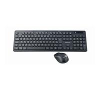 GEMBIRD KBS-WCH-03 TECLADO (INGLES) + RATON INALAMBRICO NEGRO