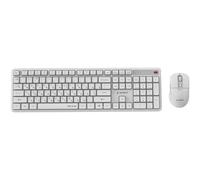 Gembird KBS-WMS-01-W-CYRL Pack clavier souris Bureau RF sans fil QWERTY US International, Ukrainien, Russe Blanc