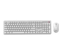Gembird KBS-WPS-01-W-CYRL Pack clavier souris Bureau RF sans fil QWERTY US International, Ukrainien, Russe Blanc