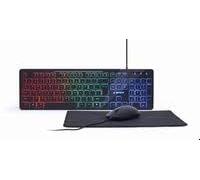 GEMBIRD KIT TECLADO (INGLES) + RATÃ“N Y ALFOMBRILLA, DISEÃ‘O EE. UU. KBS-UML-01