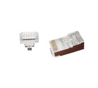 Gembird Lc-ptf-01/100 Connecteur De Fils Rj-45 Marron, Argent, Transp