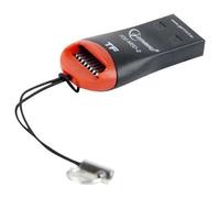 Gembird Lecteur de carte FD2-MSD-3 Externe microSD/microSDHC USB 2.0 Noir/Rouge