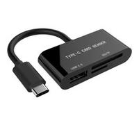 Gembird Lecteur de Cartes externe USB-C 3.0 (Noir) Noir G
