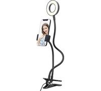 Gembird LED-RING4-PH-01 ANILLO DE Luz Para Selfies avec SOPORTES DE TÉLÉPHONE