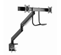 Gembird MA-DA2-04 Bras réglable pour 2 moniteurs, 17"-32", jusqu'à 8 kg