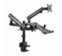 Gembird Ma-da3-02 Desk Mounted Adjustable Monitor Arm With Notebook T