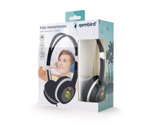 Gembird MHP-JR-BK casque Casques Avec fil Arceau Musique Noir
