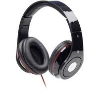 Gembird MHS-DTW-BK - Écouteurs avec micro - circum-aural - filaire - jack 3,5mm - noir Noir G