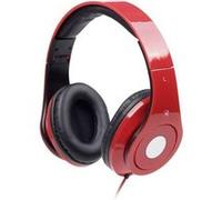 Gembird MHS-DTW-R - Écouteurs avec micro - circum-aural - filaire - jack 3,5mm - rouge Rouge G