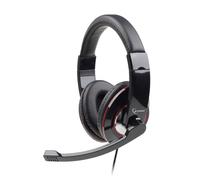 Gembird Micro-casque MHS-U-001 – circum-aural filaire – noir brillant