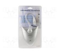 Gembird Microphone sur pied (Gris)