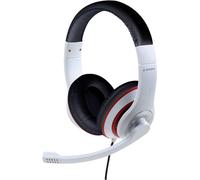 Gembird Micro-casque supra-auriculaire filaire – volume réglable – blanc/noir/rouge