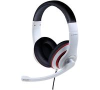 Gembird Micro-casque supra-auriculaire filaire – volume réglable – blanc/noir/rouge