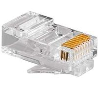 Gembird MODULAIRE LAN Plug 6U Gold Plated - Set of 100 PCS.