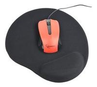 Gembird MP-GEL-BLACK - Tapis de souris avec repose-poignets - noir Noir G